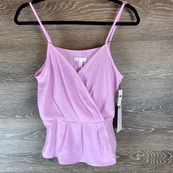Leith Tops - Leith Pink bouquet Tank top NWT
